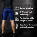 CompressionZ Men Compression Shorts for Running, Workout Baselayer Spandex | Breathable 4-way stretch underwear gym half tights, rowing, lightweight, cycling, biking, lifting