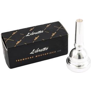 Libretto 12C Trombone Mouthpiece, 2m Silver Plated w/Vacuum Packing, Fits Small Bore Trombone, Alto Trombone & Baritone, Ideal for Beginner, Student, Jazz Player