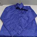 ZEROYAA Men's Urban Stylish Casual Business Slim Fit Long Sleeve Button Up Dress Shirt with Pocket ZLCL29 Royal, Small
