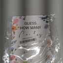 Baby Shower Games - Wildflower Guess How Many Candies Are in the Jar Game, 1 Sign and 50 Guessing Cards, Gender Reveal Game, Floral Baby Shower Decoration Supplies (KA01)