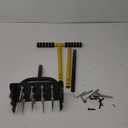 2 in 1 Lawn Aerator Tool  Manual Grass Aerator Tool for Soil Aeration Heavy Duty Core Aerator Lawn Tool with 18 Rust-Proof Steel Spikes Yard Maintenance for Home Garden