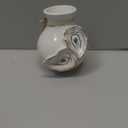 Mud Pie White Stoneware Small Oyster Shell Bud Vase, Size: 4" x 3 1/2" Dia