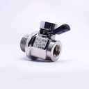 EZ-104(18mm-1.5) EZ Oil Drain Valve with removable Straight Hose End(H-001) Combo