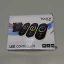 RGB LED Dimmer Switch, Dimmer Switch with RF Dimmable Slide Remote Controller PWM DC 12V-24V 18A Switch Dimmer Remote Control for RGB LED Strip Light