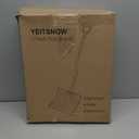 Snow Shovel for Driveway 17-Inch Wide Ergonomic Heavy Duty Snow Removal Winter Tool 57 Long with Bent Handle Aluminum Edge Sharp Blade for Car Garage