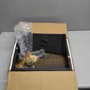 TUTOTAK C Shaped End Table, Side Table for Couch, Sofa Table with Storage Bag, TV Tray for Living Room, Bedroom, Brown TB01BB0822