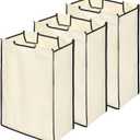 3 Pcs Laundry Sorter Replacement Bags Hamper Cart Removable Replacement Laundry Storage Organizer Bag Hamper Liner, 14.9 x 9 x 21.7 Inch (Beige)