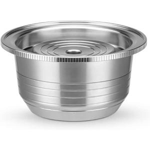 Reusable Coffee Capsule, Stainless Steel Refillable Coffee Pod Brewing Espresso 230ML/8OZV-ertuoline Metal Pod Coffee Pod Compatible for Ne-spreso Ver-tuoline GCA1 De-longhi ENV135S