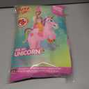 Spooktacular Creations Kids Inflatable Halloween Costume, Riding a Unicorn, Colorful Air Blow-up Set with Hat Hallowen Party (Medium, Pink)