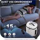 Cold Therapy Machine with Programmable Timer, Portable Ice Machine for Hip After Surgery, Hip Replacement Pad Recovery System, Extended Coverage Back/Full Knee