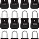 12 Pack of Key Safe Realtor Lock Box with Set-Your-Own Combination Lock