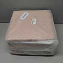 ECDYQXVU 13x13 Inch Cube Storage Bins with Reinforced Bottom Cardboard, 6 Pack Large Foldable Fabric Storage Cubes with Handles for Shelf, Closet, Laundry Organization (White&Pink)