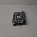 allgala Waterproof Check Design Printed PVC Vinyl Protective Tablecloth - 54x120 Inch - Black - TC59302