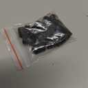 PATIKIL Silicone Rubber Bands Cable Ties 0.4", 50 Pcs Flat Rubber Elastic Band for Office Supplies Home Cord Wrapping, Black