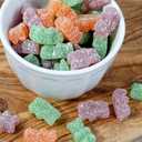 Sour Gummy Bears, 1 Pound Bulk Bag, Orange, Purple & Green, Trick-Or-Treat Party Bag Fillers (EXP 10/07/26)