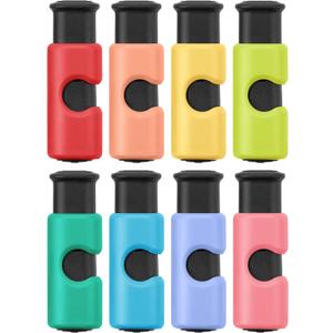 Mr. Pen- Squeeze and Lock Bread Bag Clips, 8 Pack, Crayon Colors, Squeeze and Lock Bread Clips Reusable