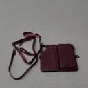 Wallet Case Compatible with iPhone 17 6.3" RFID Blocking 9-Card Holder Soft PU Leather Magnetic Snap Shoulder Strap Zipper Pocket Phone Case Fit for iPhone 17 for Women - Burgundy