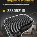 228052110 Heavy Duty Cast Aluminum Transmission Oil Pan 68RFE Compatible with Dodge Ram 2500 3500 6.7L 2007 2008 2009 2010 2011 2012 2013 2014 2015 2016 2017 2018 2019 2020 2021 2022 2023 2024 2025