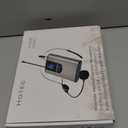 HOTEC UHF Wireless Headset Microphone/Lavalier Lapel Mic with Bodypack Transmitter and Mini Rechargeable Receiver 1/4" Output for Vlogging or Speech (silver)