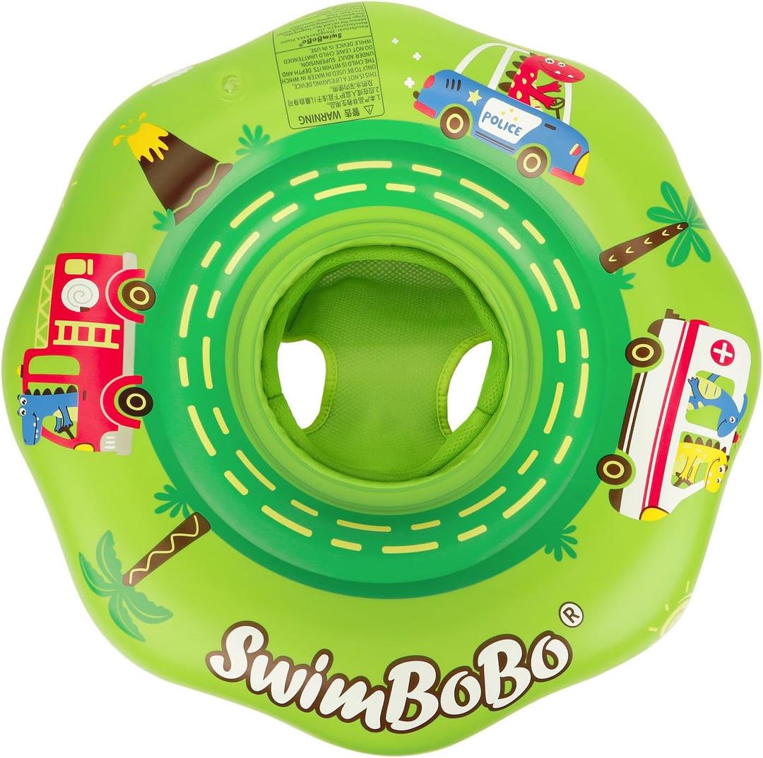 Swimbobo Inflatable Baby Swimming Float with Safety Seat Fun Swimming Pool Toys for Age 6-36 Months Toddler