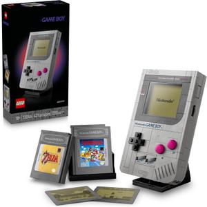 LEGO Super Mario Game Boy - Retro Building Sets for Adults, Ages 18+ - Gifts for Birthdays - Collectible Model with Game Paks and Display Stand - 72046
