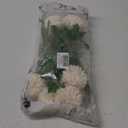 Floweroyal 12pcs Artificial Chrysanthemum Ball Flowers Silk Hydrangea Bridal Wedding Bouquet for Home Garden Party Office Coffee House Decoration (Cream White)