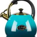 Tea Kettle Stovetop Whistling Kettle Teapot, 3Quart Tea Pot Stainless Steel Teakettle for Stove Top with Heat Proof Ergonomic Handle