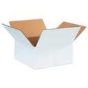BOX USA 12126W Corrugated Cardboard Box 12" L x 12" W x 6" H, White, For Shipping, Packing and Moving (Pack of 25)