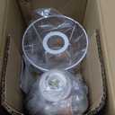 Light Blue Small Bedside Mini Table Lamp for Bedroom, Cute Bedroom Lamps for Nightstand, Cute Mini Table Lamps for Small Spaces with Scalloped Shade for Kitchen Counter, Bookshelf, Kids Dorm, Office (On/Off Switch)