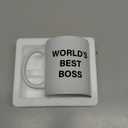 World's Best Boss Mug, The Office Coffee Mug 11 oz Ceramic Mug Funny Unique Idea Cup Gifts for Office Male Female Bosses Coworkers (11oz)