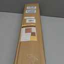 Cordless Bamboo Roman Shades w/ Valance, 28.5" W × 64" H, Highfield Teak