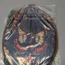 LKETW Vintage Butterfly Botanical Oval Wall Art Decor, Cottagecore Butterfly Oval Canvas Hanging Decor, Retro Nature Moth Insect Wall Decorations for Home Bedroom Living Room, 8.6x11.4 Inch