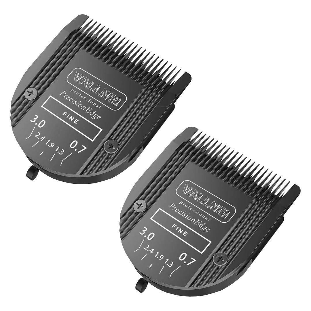 [2 Pack] 5-in-1 Replacement Clipper Blade, Detachable & Adjustable Dog Grooming Blade Compatible with Wahl Arco, Bravura, Chromado, Creativa, Figura, Motion & SuperGroom (Black)