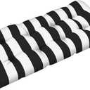 Tufted Bench Cushion for Outdoor Furniture Patio Swing Cushions Overstuffed Outdoor Loveseat Cushions with Round Corner 44" x 19"