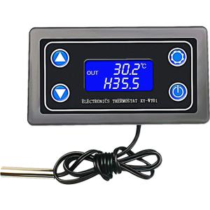 DC 12V Electronic Temperature Controller Programmable -50 to 110 Degree Celsius Heating/Cooling Thermostat Control Switch Module