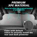 BestEvMod for EV6 Cargo Liner All Weather Trunk & Second Row Seats Back Cover XPE Material Waterproof Cargo Mat Compatible with 2022-2024 Kia EV6 Accessories (Trunk Mat+Seats Back Cover)