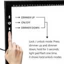 HSK A1 LED Artist tracing Light Box Copy Table, Adjustable High Brightness Light Pad for Tatto Drawing, Sketching, Animation,Diamond Painting Accessories, 23.4 x 33.1 inches
