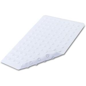 SlipX Solutions White Rubber Bath Safety Mat Provides Essential Coverage & Reliable Slip-Resistance in Tubs & Showers (14 x 22 Inch, 100 Suction Cups, Machine Washable)