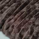 Vessia Flannel Fleece Throw Blanket for Couch,Sofa,Bed, 300GSM Striped Brown Throw Blanket for Adults and Kids, Super Soft Warm Cozy Lightweight Home Decor for All-Season(50x70inch, Brown)