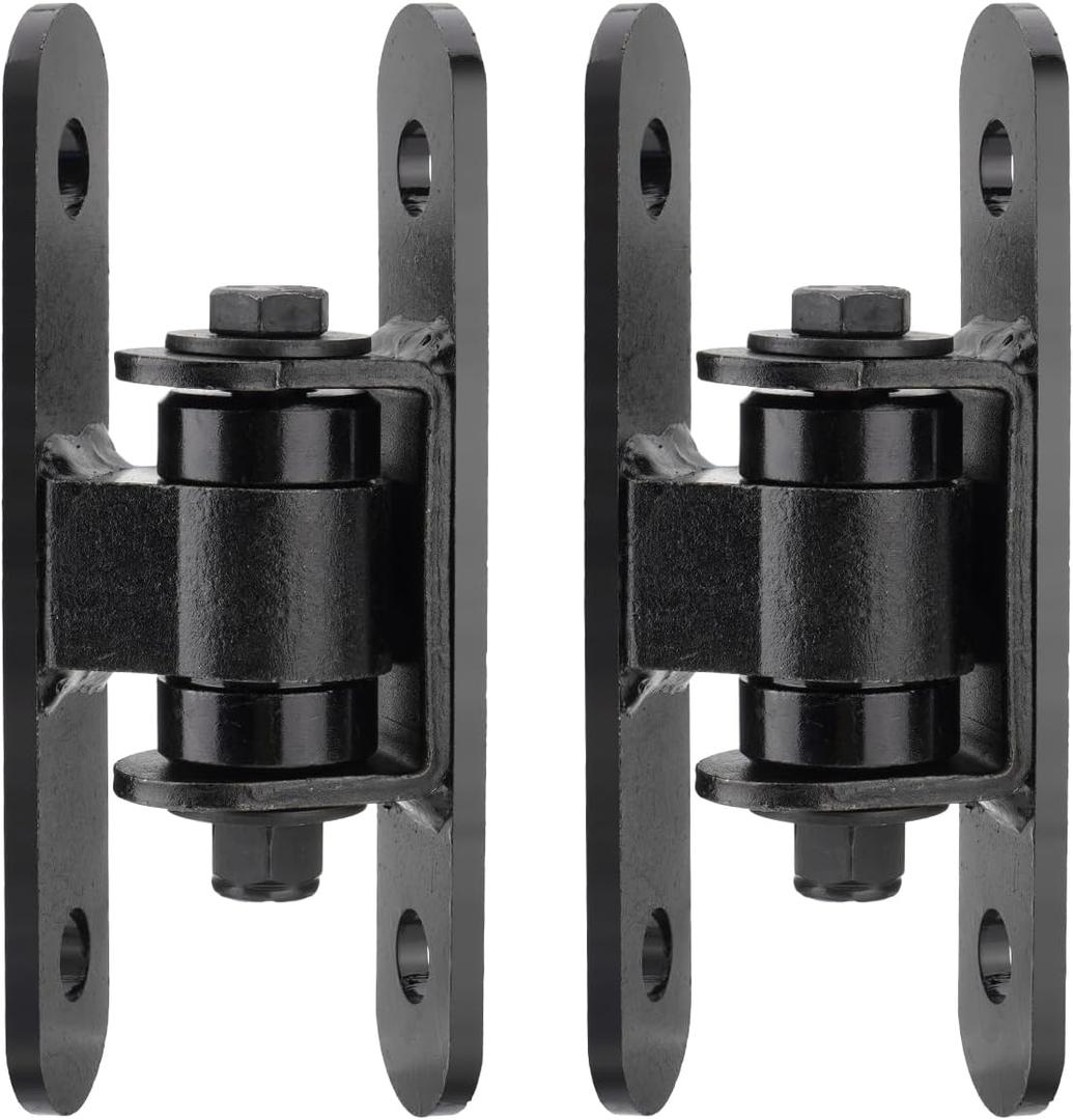 SPARKWHIZ 7" Heavy Duty Gate Hinge, Bolt onto or Weld on Gate Hinge with Needle Roller Bearing for Driveway Vehicular Pedestrian Gates, 2 Pack