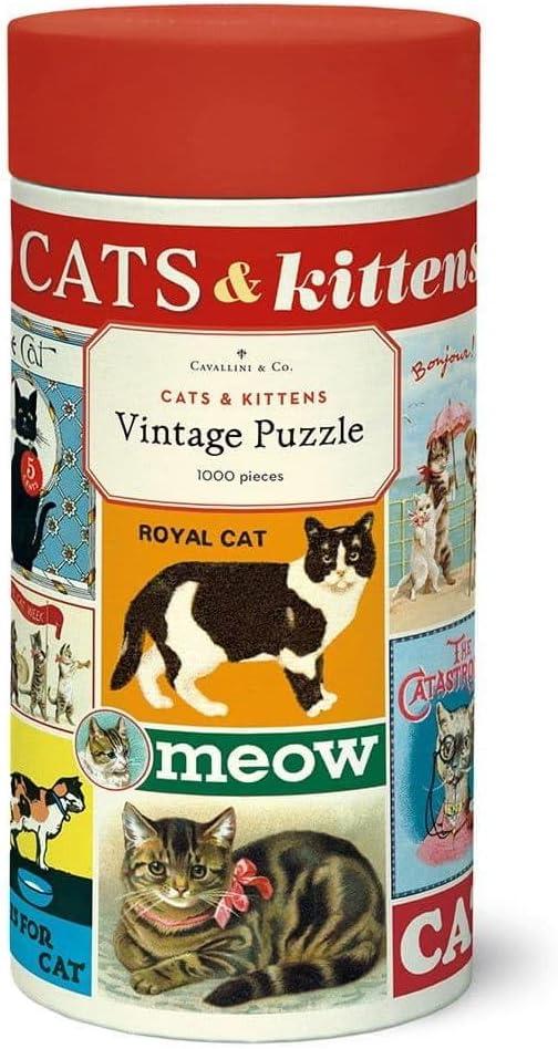 Cavallini 1000 Piece Puzzle Cats Kittens