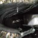 Soda Single Lug Sole Chunky Heel Combat Ankle Boot Lace up w/Side Zipper, Size 8.5