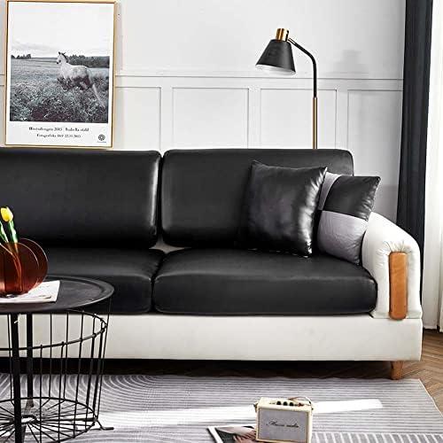 YURRO High Stretch Sofa Cover with Waterproof PU Leather Non Slip Slipcover Furniture Protector for 2 3 4 Seater,Fitted Chair Cushion Seat Patio Couch Slipcover
