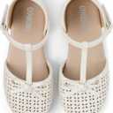 Gymboree Girls' And Toddler Dressy Ballet Flat ( 10 Toddler, White)