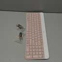 Logitech MK470 Slim Wireless Keyboard and Mouse Combo - Modern Compact Layout, Ultra Quiet, 2.4 GHz USB Receiver, Plug n' Play Connectivity, Compatible with Windows - Rose