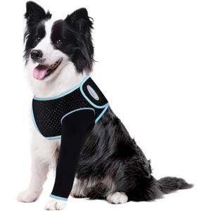 Recovery Sleeve for Dogs, Front Leg Protection After Surgery, Dog Leg Sleeve to Stop Licking, Bite and Keep Dry, Machine Washable Waterproof Abrasion Resistant Dog Recovery Sleeve (M)