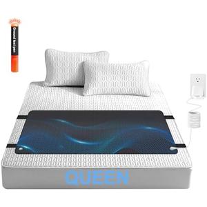 Grounding Mat for Bed, Grounding Pad for Sleeping, Reduced Anxiety, Pain, Inflammation, Headache Relief, Balance, Grounding Mattress Pad with 15 Feet Cord, 27x60, Queen