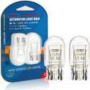 7443 T20 W21/5W 12V 21/5W Reverse Light Bulbs,2700K Warm White Lights,Tail Brake Lights Backup Lights Turn Signal Lights, 2 Pack