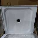 Fine Fixtures Single Threshold Acrylic Shower Base - Non-Slip Textured Surface, Durable Shower Floor Pan 30" x 30" for Easy Installation, White Color for Modern Bathrooms