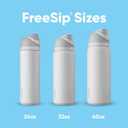 Owala FreeSip Insulated Stainless Steel Water Bottle with Straw for Sports, Travel, and School BPA-Free Sports Water Bottle, 40 oz, Surfs Edge